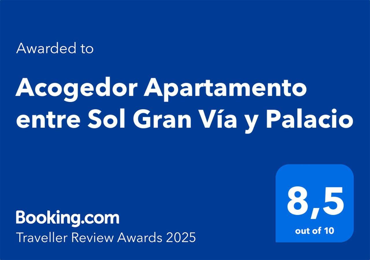 Acogedor Apartamento Entre Sol Gran Via Y Palacio Madrid Bagian luar foto